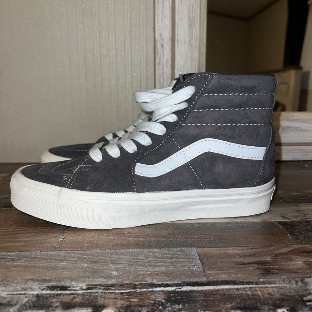 Gray Platform Vans - image 3